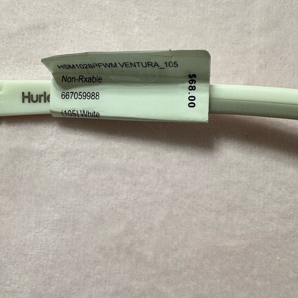 Hurley Ventura Floating Wrap Sunglasses White Frame & Blue Mirror Polarized Lens - Picture 4 of 12